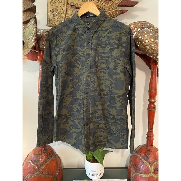 Camo Button Up - Picture 1 of 3